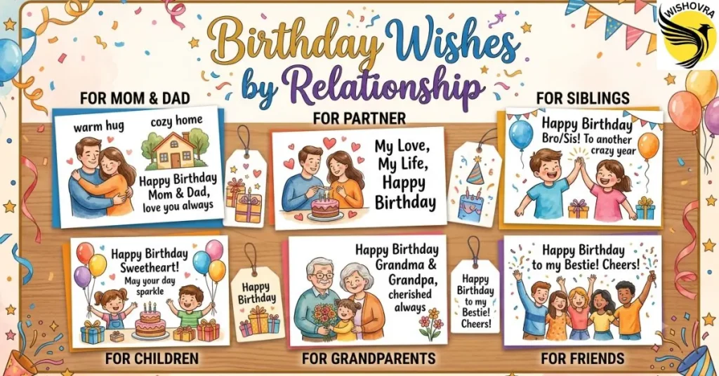 Birthday Wishes by Relationship