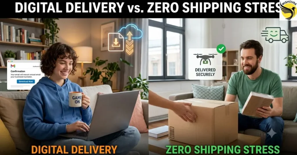 Digital Delivery vs. Zero Shipping Stress