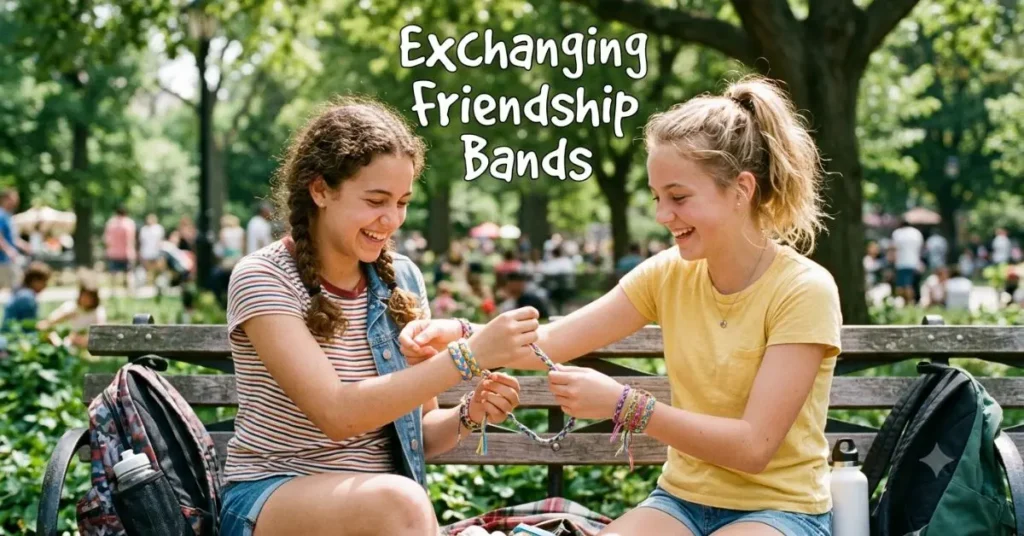 exchanging-friendship-bands Exchanging Friendship Bands