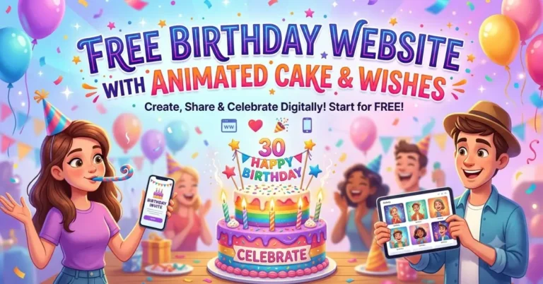 Free Birthday Website with Animated Cake & Wishes
