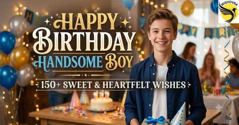Happy Birthday Handsome Boy: 150+ Sweet & Heartfelt Wishes