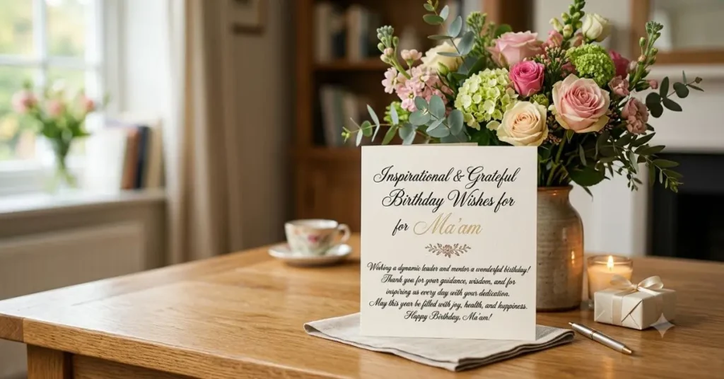 Inspirational & Grateful Birthday Wishes for Ma'am