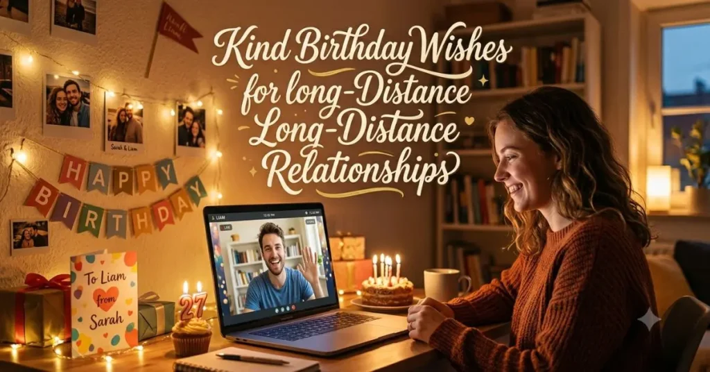 Kind Birthday Wishes for Long-Distance Relationships