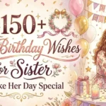 150+ Best Birthday Wishes for Sister to Make Her Day Special