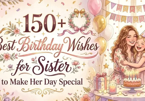 150+ Best Birthday Wishes for Sister to Make Her Day Special