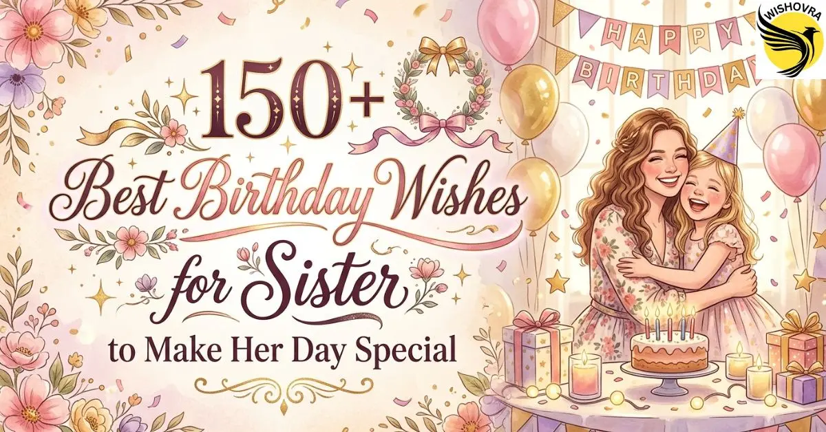 150+ Best Birthday Wishes for Sister to Make Her Day Special