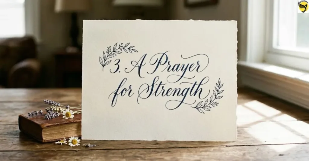 3. A Prayer for Strength