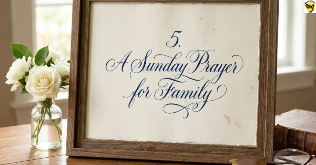 5. A Sunday Prayer for Family