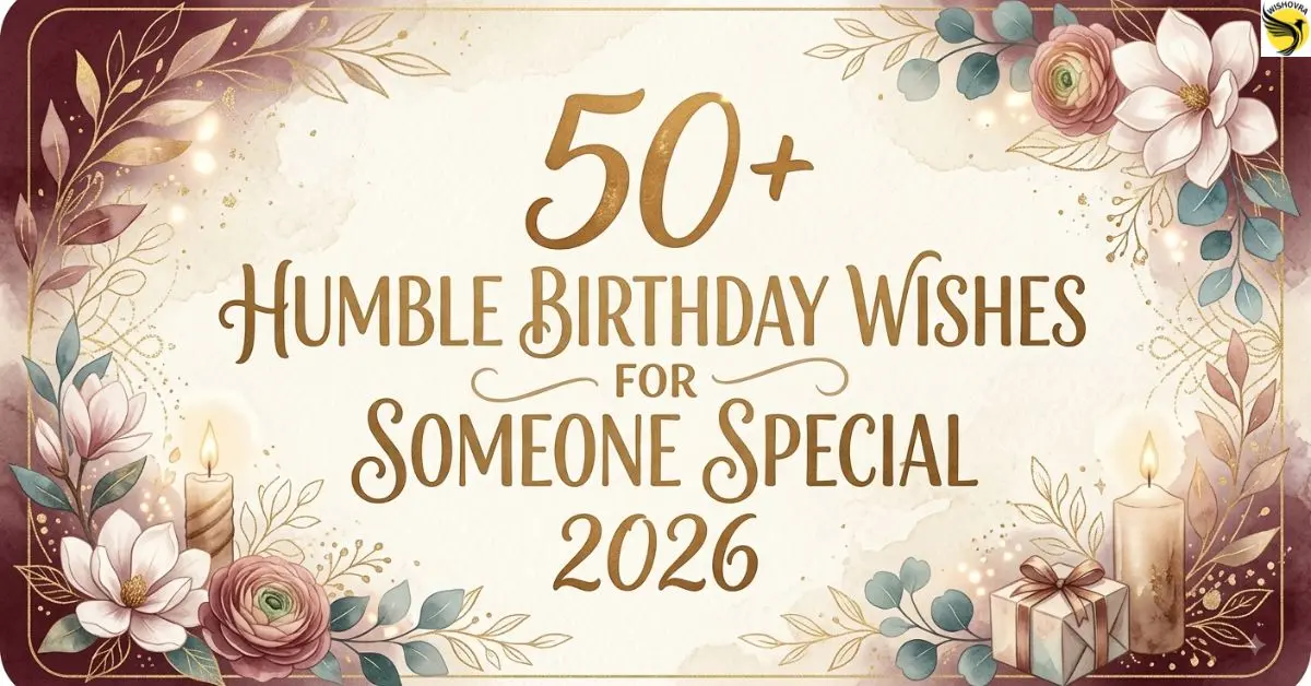 50+ Humble Birthday Wishes for Someone Special 2026
