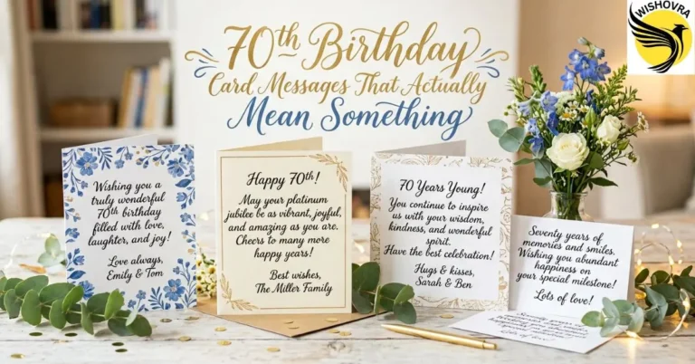 70th Birthday Card Messages That Actually Mean Something
