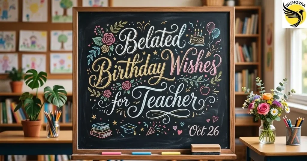 Belated Birthday Wishes for Teacher