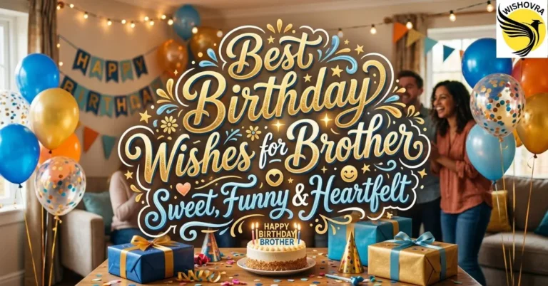 Best Birthday Wishes for Brother: Sweet, Funny & Heartfelt