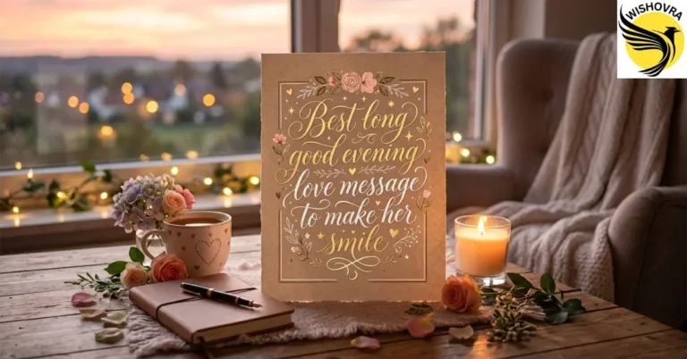 Best long good evening love message to make her smile