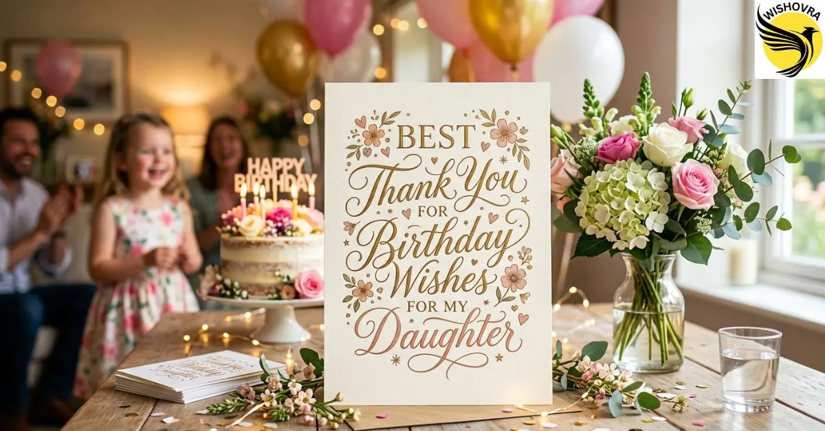 Best Thank You for Birthday Wishes for My Daughter