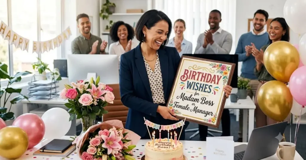 Birthday Wishes for Madam Boss or Female Manager