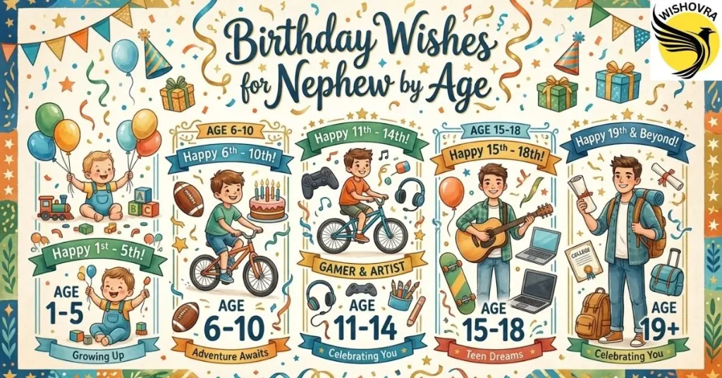 Birthday Wishes for Nephew by Age