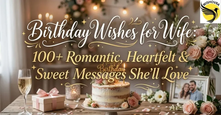 Birthday Wishes for Wife: 100+ Romantic, Heartfelt & Sweet Messages She’ll Love