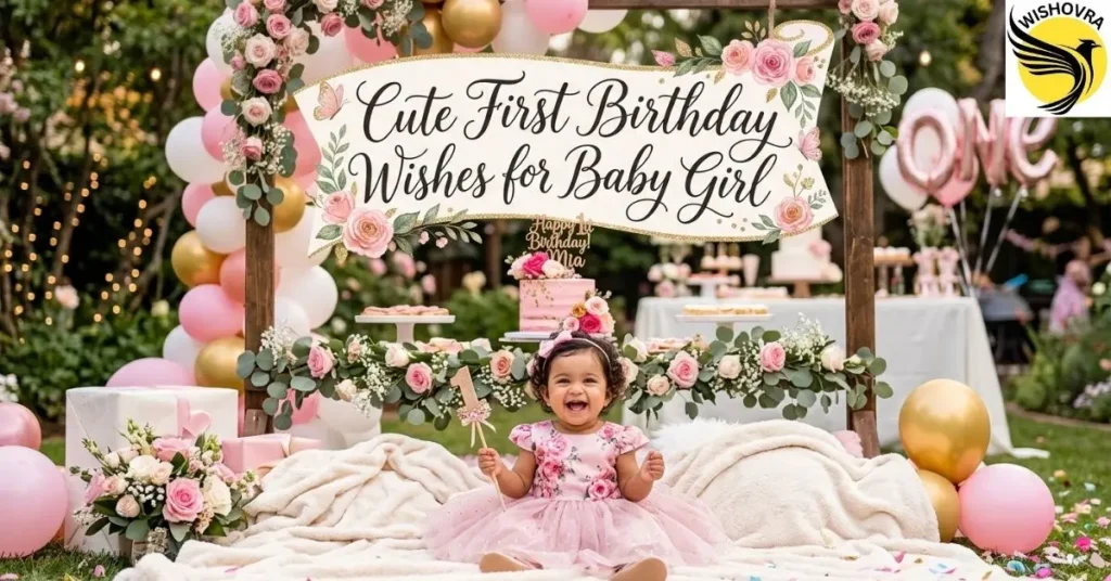 Cute First Birthday Wishes for Baby Girl