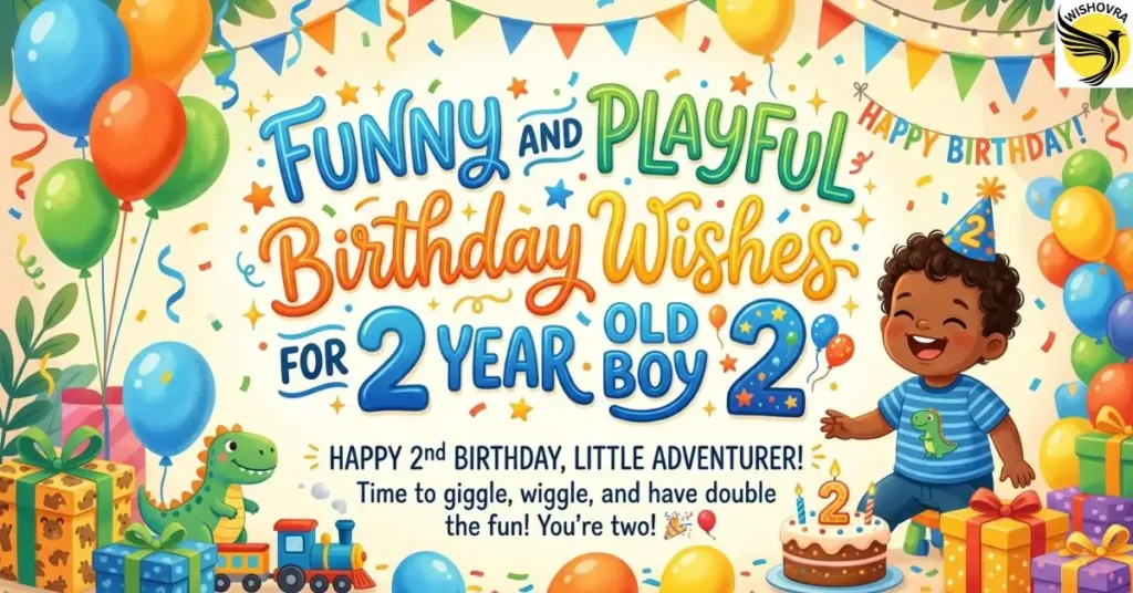 Funny and Playful Birthday Wishes for 2 Year Old Boy