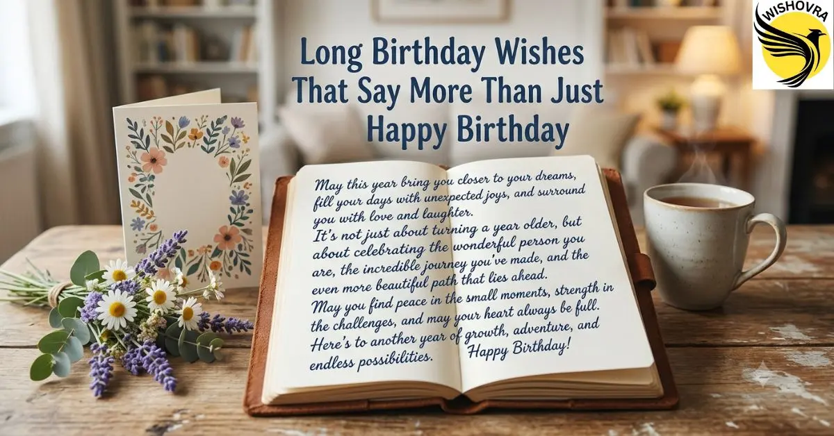 Long Birthday Wishes That Say More Than Just Happy Birthday