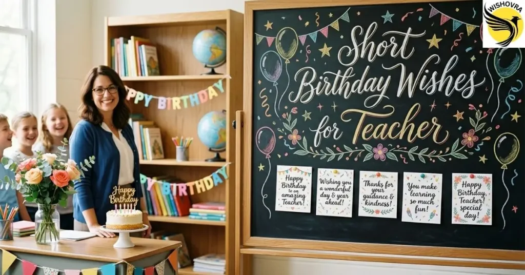 Short Birthday Wishes for Teacher