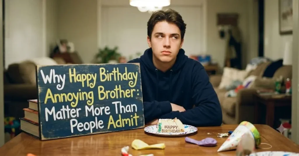 Why Happy Birthday Annoying Brother: Matter More Than People Admit