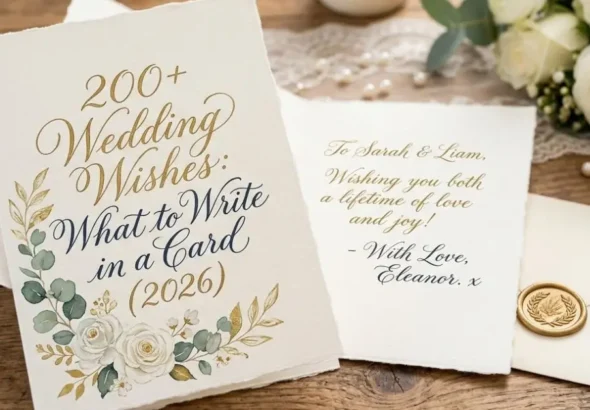 200+ Wedding Wishes: What to Write in a Card (2026)