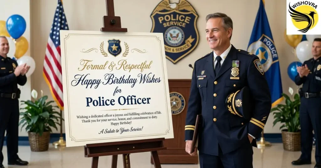 Formal & Respectful Happy Birthday Wishes for Police Officer