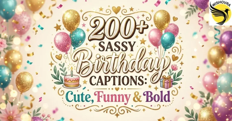 200+ Sassy Birthday Captions: Cute, Funny & Bold