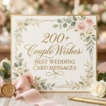 200+ Couple Wishes: Best Wedding Card Messages