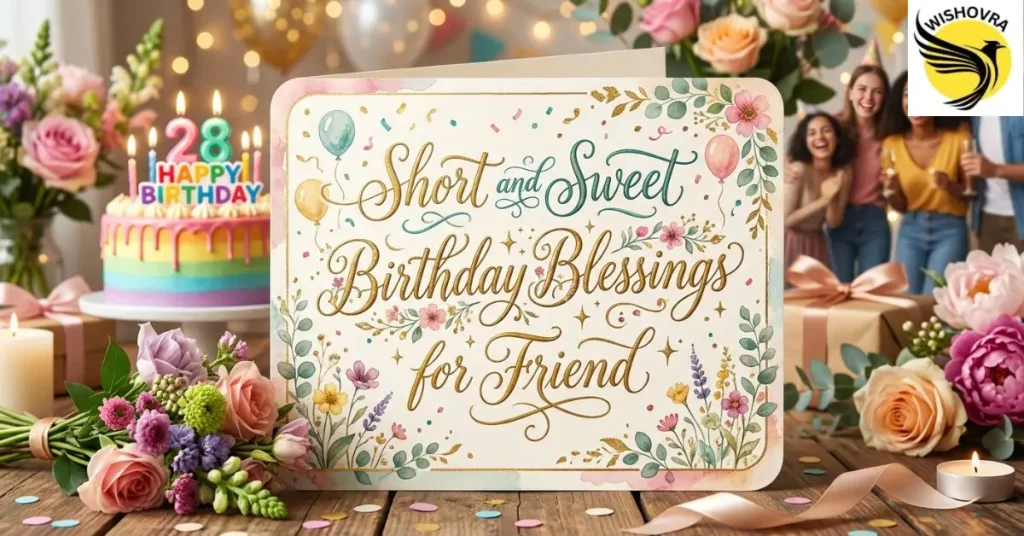 Short and Sweet Birthday Blessings for Friend