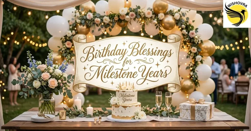 Birthday Blessings for Milestone Years