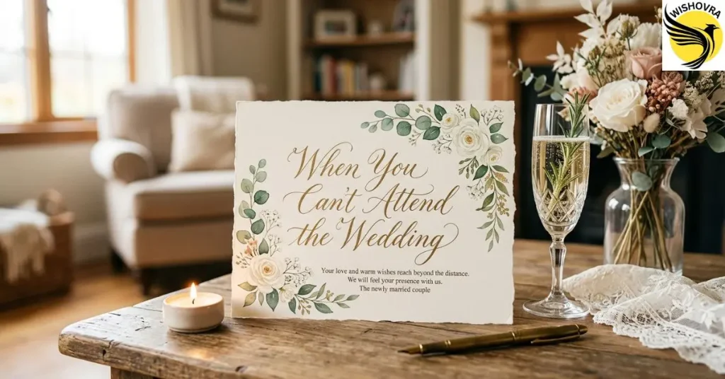 When You Can't Attend the Wedding
